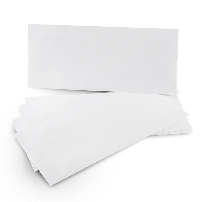 Aimoh 500#10 Security White Envelopes - GUMMED Seal, Windowless Design, Premium Security Tint Pattern for Secure Mailing - Size 4-1/8 x 9-1/2 Inches - White - 24 LB - 500 Count (34020) - Image 2